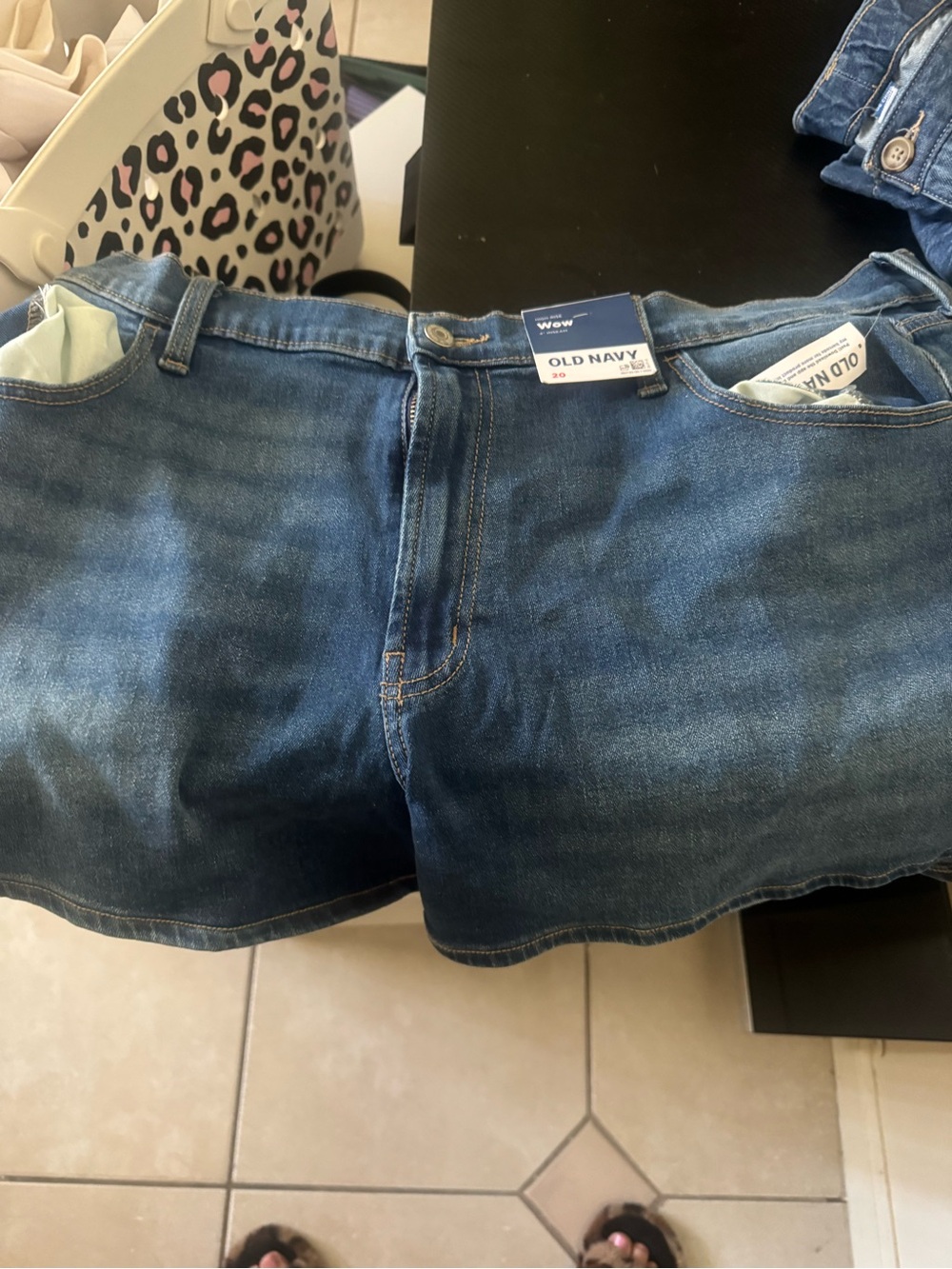 Old Navy Dark Blue Denim Jean Shorts